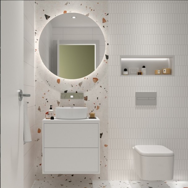 Mueble de Baño Encimera Optimus 60 de 2 Cajones