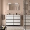 Conjunto Attila de 6 Cajones de 120 Mueble y Lavabo