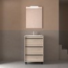 Conjunto Attila de 3 Cajones de 60 Mueble y Lavabo