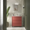 Conjunto Attila de 3 Cajones de 80 Mueble y Lavabo