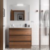 Conjunto Attila de 3 Cajones de 100 Mueble y Lavabo