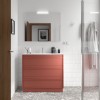 Conjunto Attila de 3 Cajones de 100 Mueble y Lavabo