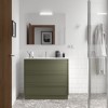 Conjunto Attila de 3 Cajones de 100 Mueble y Lavabo