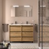 Conjunto Attila de 6 Cajones de 120 Mueble y Lavabo