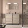 Conjunto Attila de 6 Cajones de 120 Mueble y Lavabo