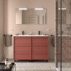 Conjunto Attila de 6 Cajones de 120 Mueble y Lavabo