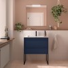 Conjunto Attila de 2 Cajones 80, Mueble y Lavabo