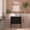 Conjunto Attila de 2 Cajones 80, Mueble y Lavabo