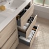 Conjunto Noja 60 de 3 Cajones Mueble y Lavabo