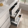 Conjunto Noja 60 de 3 Cajones Mueble y Lavabo