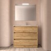 Conjunto Noja 100 de 3 Cajones Mueble y Lavabo