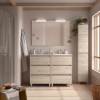 Conjunto Noja 120 de 6 Cajones Mueble y Lavabo