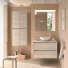 Mueble de Baño Encimera NOJA 100 de 2 Cajones